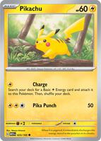 Preview image for the Pikachu - 025/165 single card for the collectable card game Pokemon.