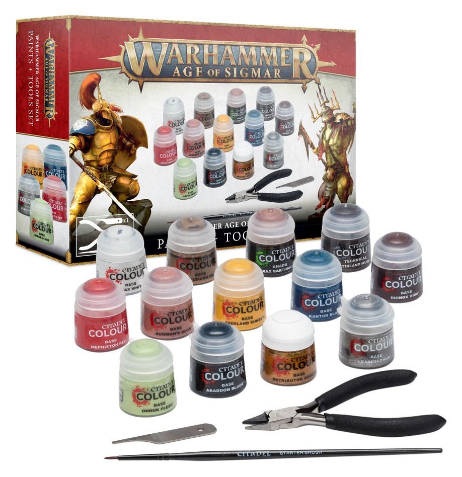 Warhammer Age of Sigmar: Paints and Tools set