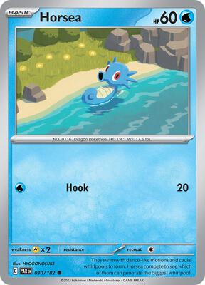 Preview image for the Horsea single card for the collectable card game Pokemon.