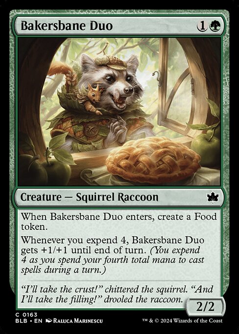 Preview image for the Bakersbane Duo single card for the collectable card game Magic: The Gathering.
