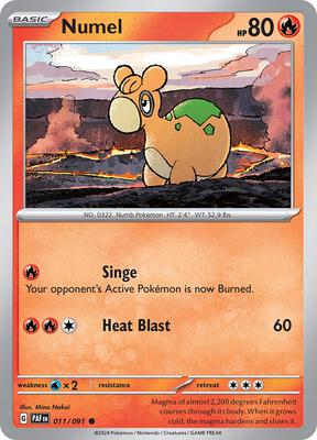 Preview image for the Numel single card  for the collectable card game Pokemon.