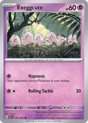 Preview image for the Exeggcute single card  for the collectable card game Pokemon.