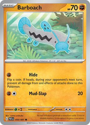 Preview image for the Barboach single card  for the collectable card game Pokemon.