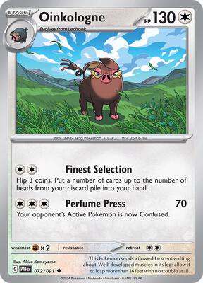 Preview image for the Oinkologne single card  for the collectable card game Pokemon.