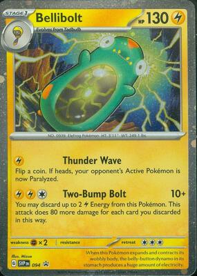 Preview image for the Bellibolt - 094 single card  for the collectable card game Pokemon.