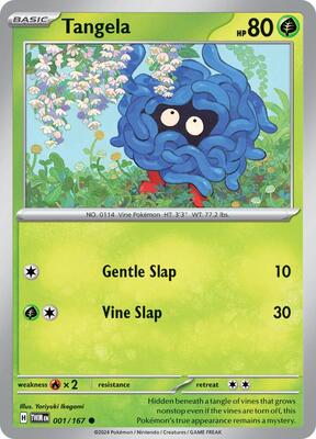 Preview image for the Tangela single card  for the collectable card game Pokemon.