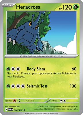 Preview image for the Heracross single card  for the collectable card game Pokemon.