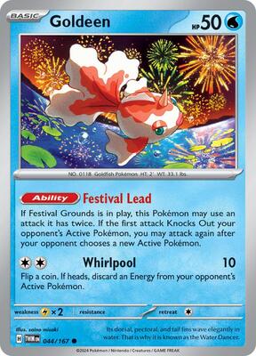 Preview image for the Goldeen single card  for the collectable card game Pokemon.