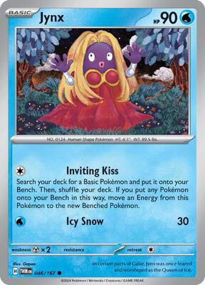 Preview image for the Jynx single card for the collectable card game Pokemon.