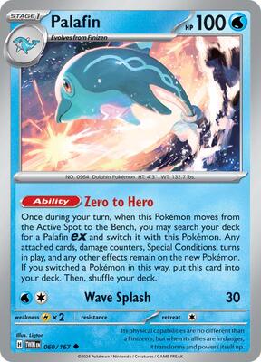 Preview image for the Palafin single card for the collectable card game Pokemon.