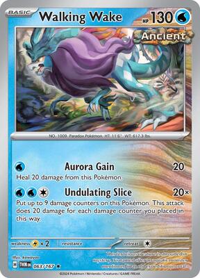 Preview image for the Walking Wake single card  for the collectable card game Pokemon.