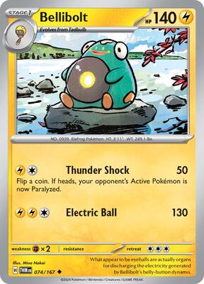 Preview image for the Bellibolt single card  for the collectable card game Pokemon.