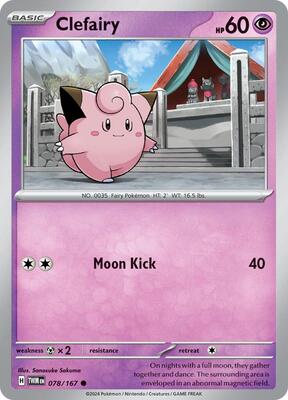 Preview image for the Clefairy single card  for the collectable card game Pokemon.