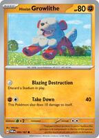 Preview image for the Hisuian Growlithe - 099/167 single card for the collectable card game Pokemon.