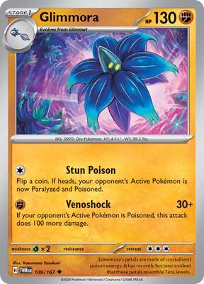 Preview image for the Glimmora single card for the collectable card game Pokemon.