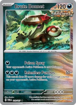 Preview image for the Brute Bonnet single card  for the collectable card game Pokemon.