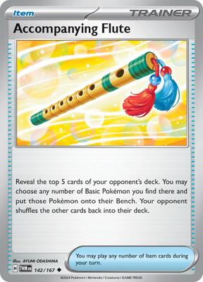 Preview image for the Accompanying Flute single card for the collectable card game Pokemon.