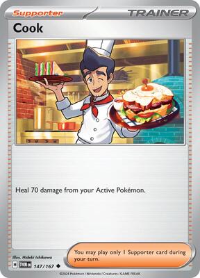Preview image for the Cook single card for the collectable card game Pokemon.
