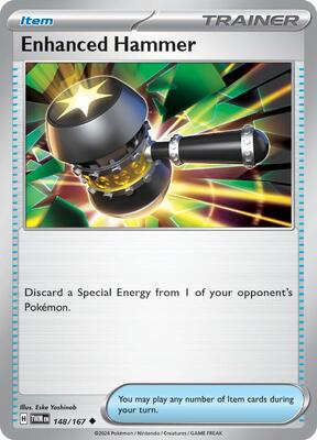 Preview image for the Enhanced Hammer - 148/167 single card for the collectable card game Pokemon.