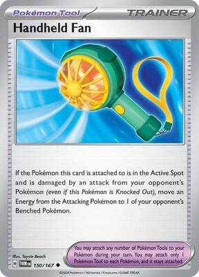 Preview image for the Handheld Fan single card for the collectable card game Pokemon.