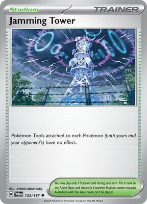 Preview image for the Jamming Tower single card for the collectable card game Pokemon.