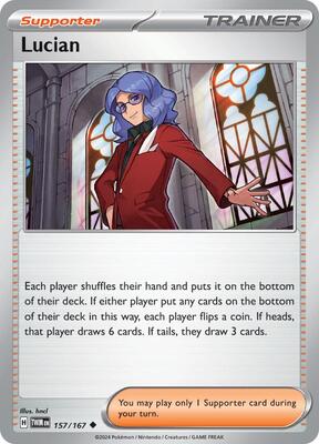 Preview image for the Lucian - 157/167 single card for the collectable card game Pokemon.