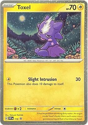 Preview image for the Toxel - 119 single card  for the collectable card game Pokemon.