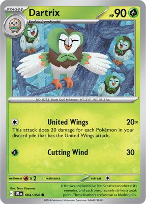 Preview image for the Dartrix single card for the collectable card game Pokemon.