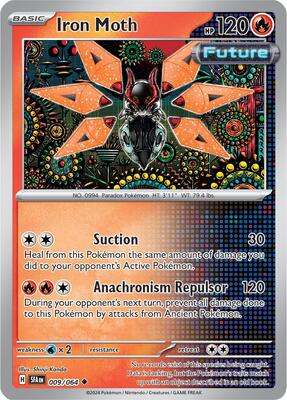 Preview image for the Iron Moth single card for the collectable card game Pokemon.
