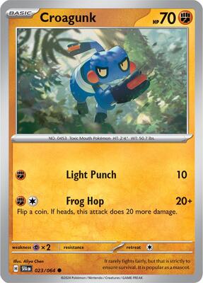 Preview image for the Croagunk single card for the collectable card game Pokemon.