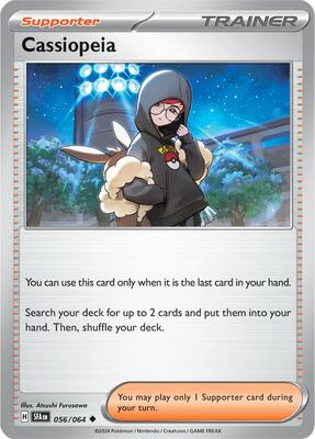 Preview image for the Cassiopeia - 056/064 single card for the collectable card game Pokemon.