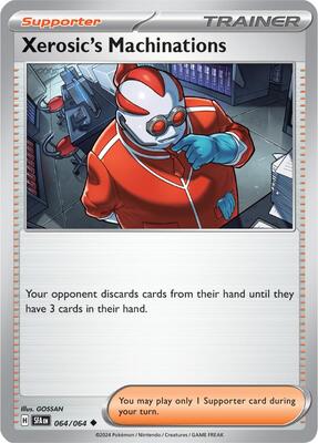 Preview image for the Xerosic's Machinations - 064/064 single card for the collectable card game Pokemon.