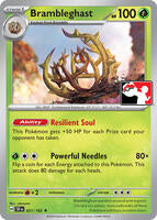 Preview image for the Brambleghast - 021/162 single card  for the collectable card game Pokemon.