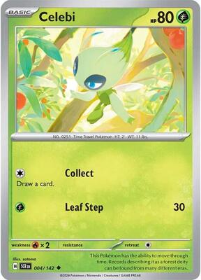 Preview image for the Celebi single card for the collectable card game Pokemon.