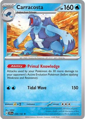 Preview image for the Carracosta single card for the collectable card game Pokemon.