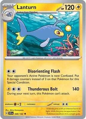 Preview image for the Lanturn single card for the collectable card game Pokemon.