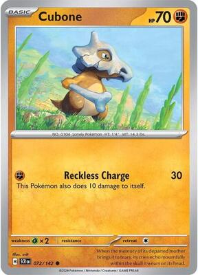 Preview image for the Cubone single card for the collectable card game Pokemon.
