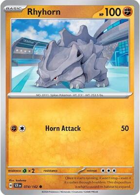 Preview image for the Rhyhorn single card for the collectable card game Pokemon.