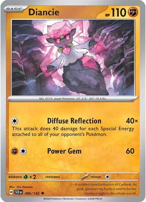 Preview image for the Diancie single card for the collectable card game Pokemon.