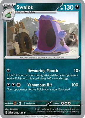 Preview image for the Swalot single card for the collectable card game Pokemon.