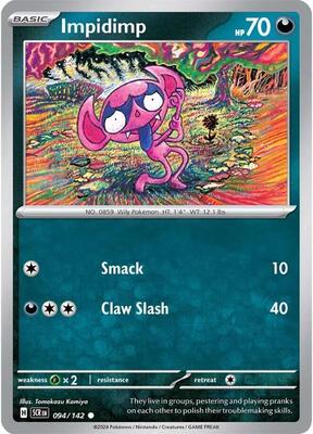 Preview image for the Impidimp single card for the collectable card game Pokemon.