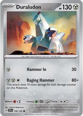 Preview image for the Duraludon single card for the collectable card game Pokemon.