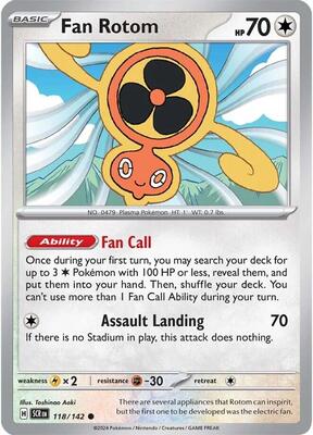 Preview image for the Fan Rotom single card for the collectable card game Pokemon.