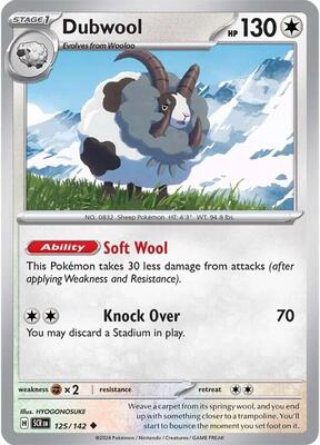 Preview image for the Dubwool single card for the collectable card game Pokemon.