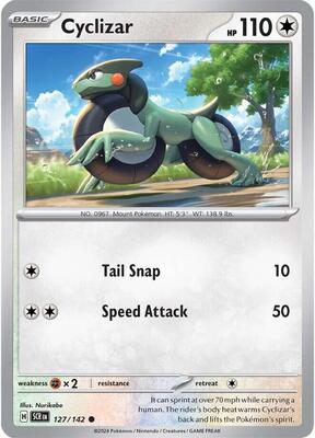 Preview image for the Cyclizar single card for the collectable card game Pokemon.