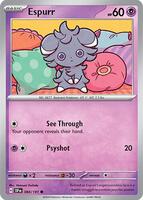Preview image for the Espurr single card for the collectable card game Pokemon.
