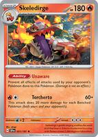 Preview image for the Skeledirge single card  for the collectable card game Pokemon.