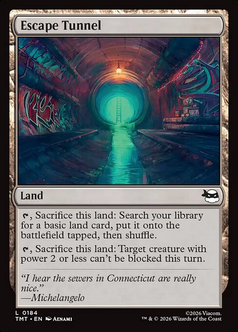 Preview image for the Escape Tunnel single card for the collectable card game Magic: The Gathering.