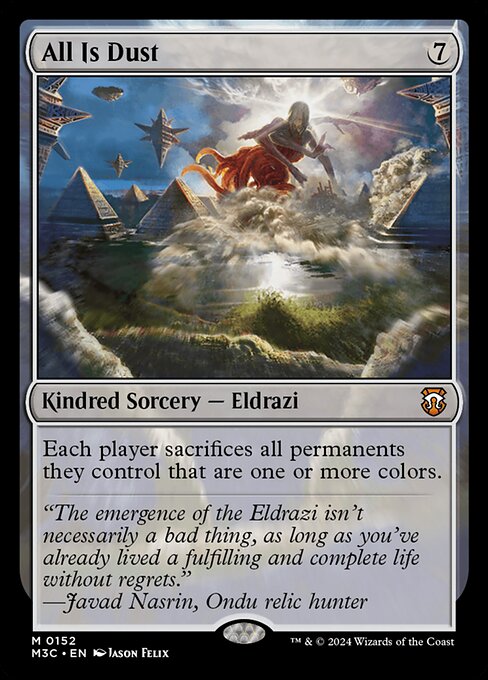 Preview image for the All Is Dust single card for the collectable card game Magic: The Gathering.