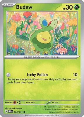 Preview image for the Budew single card  for the collectable card game Pokemon.